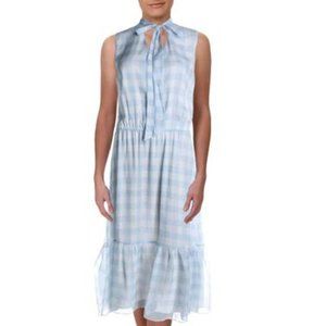 Lauren Ralph Lauren Womens Kandilla Plaid Tie-Neck